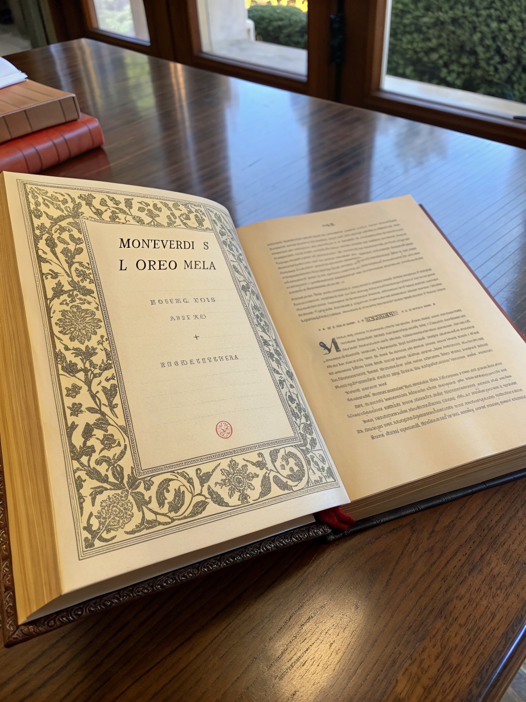 Musical score documentation for Claudio Monteverdi